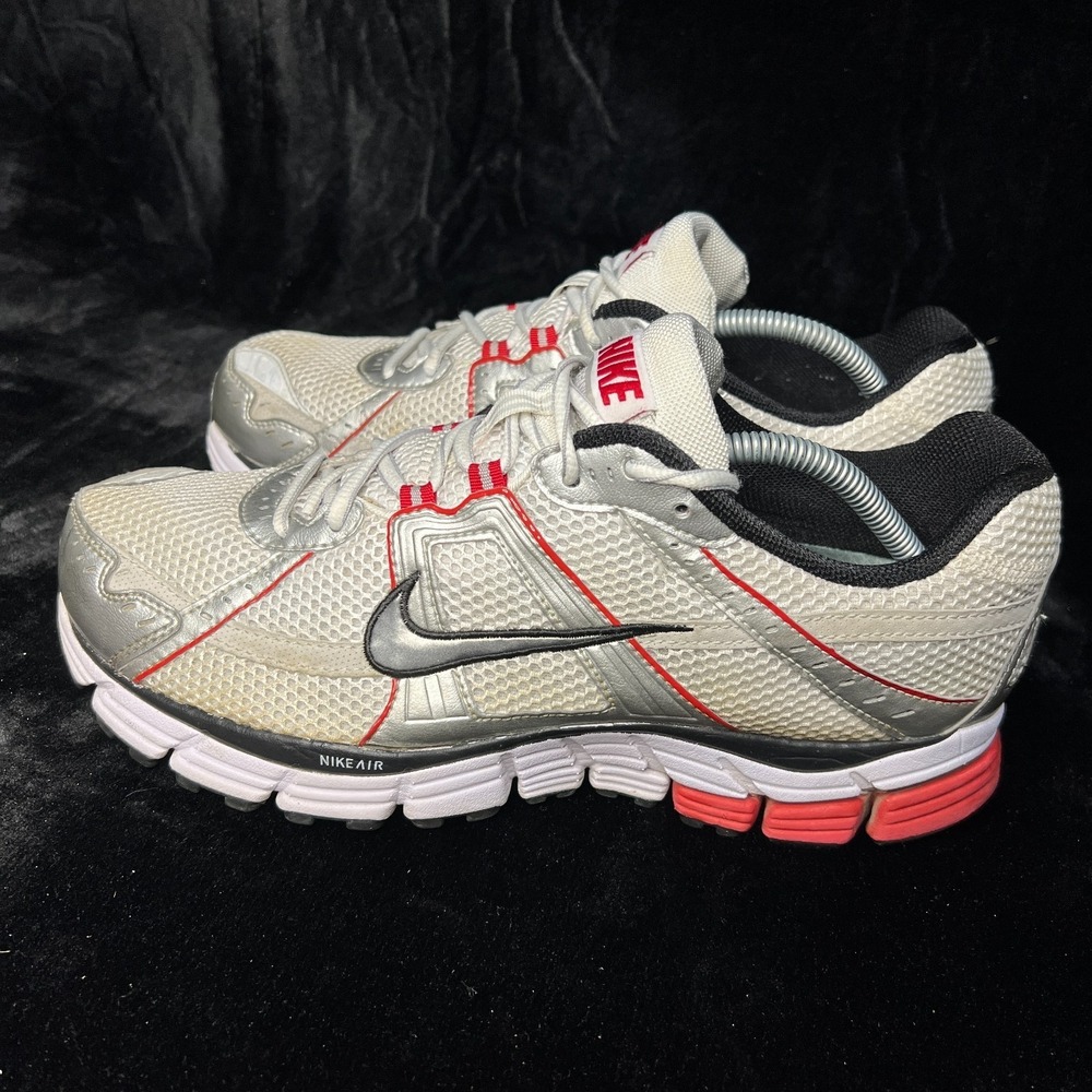 Nike Air Pegasus 26 366412-101 Mens 11.5 Running Shoes Silver Athletic Sneaker